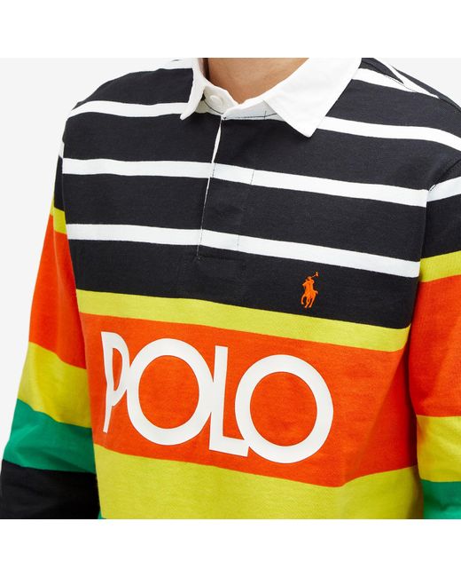 Polo Ralph Lauren Black Polo Shirt Sport Rugby Shirt for men