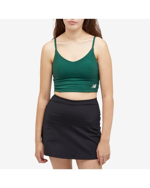 New Balance Green Soft Bra Top