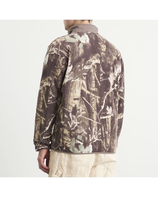 Columbia Brown Sequoia Grove Printed Full Zip Fleece for men