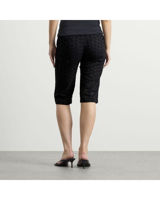 Fruity Booty Black Broderie Capris