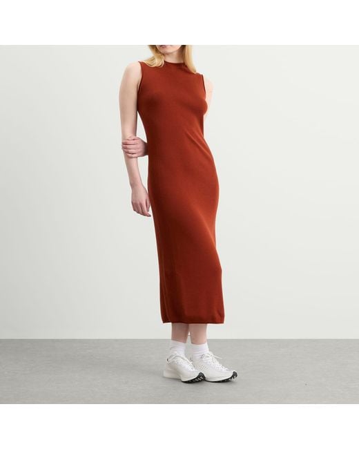 Nike Red Wool Classics Knit Dress