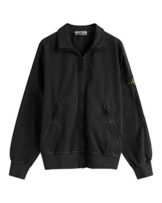 Stone Island Old Effect Harrington Jacket in Black for Men