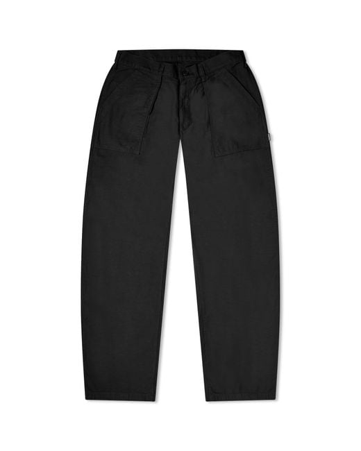 Neighborhood Black Wide Baker Trousers for men