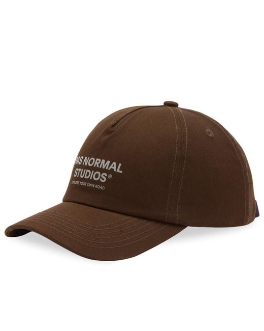 Pas Normal Studios Brown Off-Race Cotton Cap for men