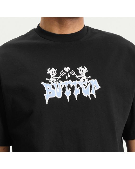 Butter Goods Black Diablo T-Shirt for men