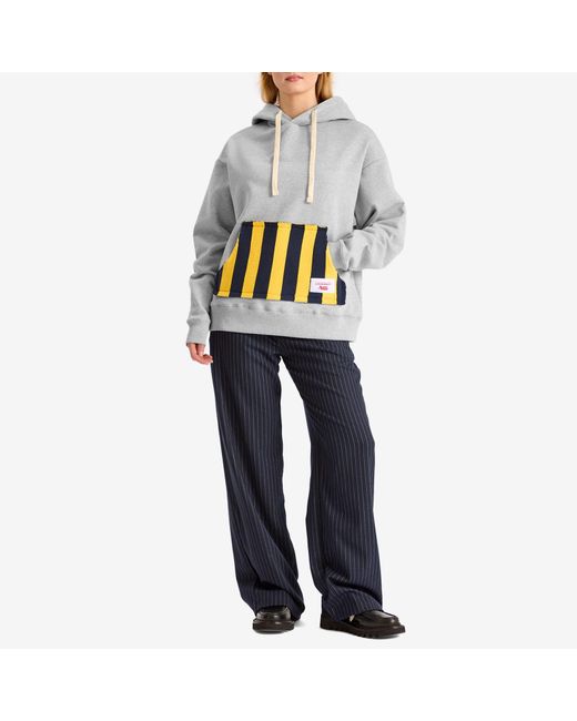 Charles Jeffrey Gray Patch Ears Hoody