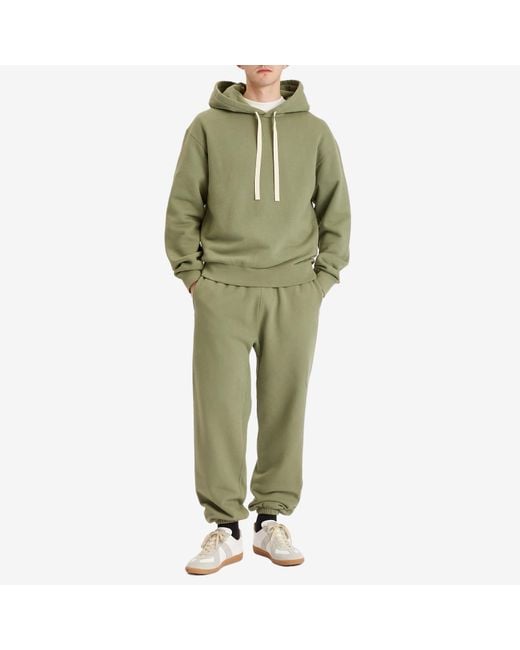 Jil Sander Green Logo Hoodie for men