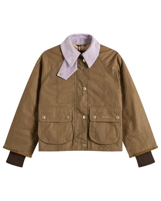 Barbour Brown Crop Beadnell Jacket