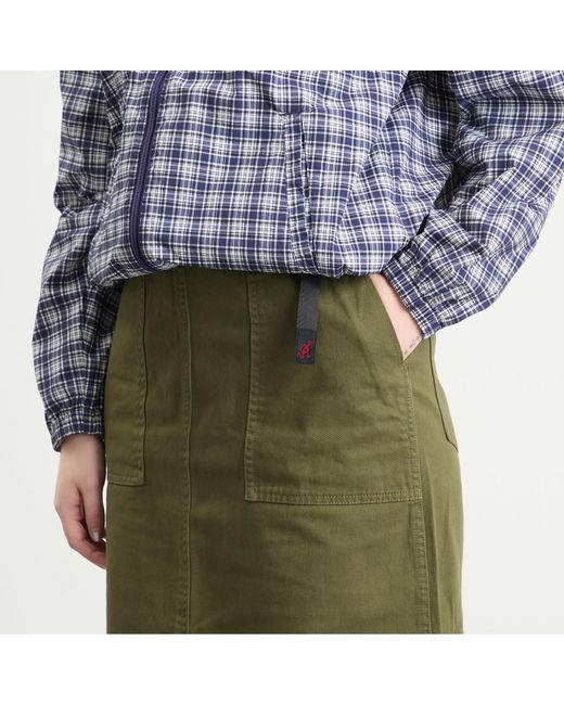 Gramicci Green Midi Baker Skirt