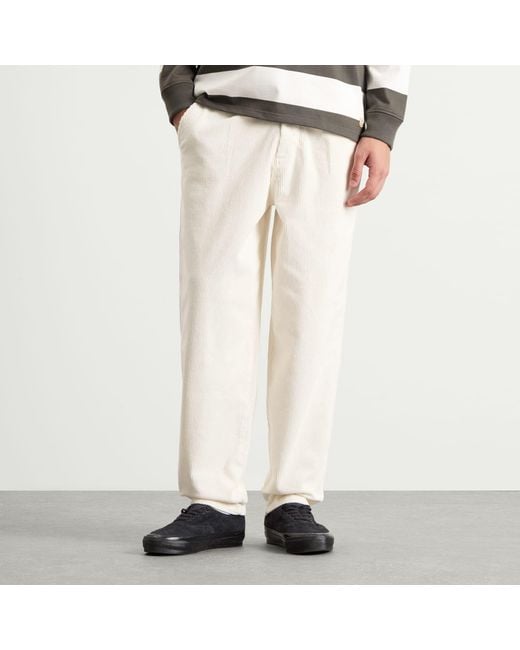 Armor Lux Natural Pleated Corduroy Pants for men