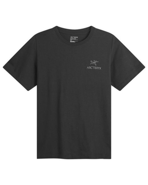Arc'teryx Black Kragg Sl Cotton Emblem Crew Ss W