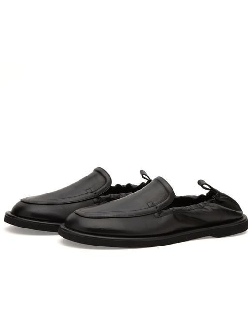 Studio Nicholson Black Donovan Leather Elastic Back Loafer for men