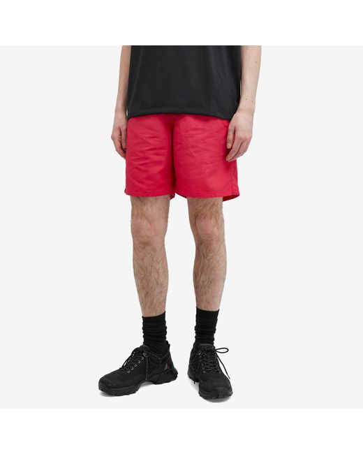 Goldwin Red 7" Nylon Shorts for men