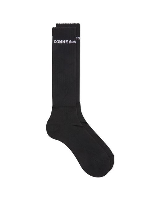 Comme des Garçons Black Logo Crew Sock for men