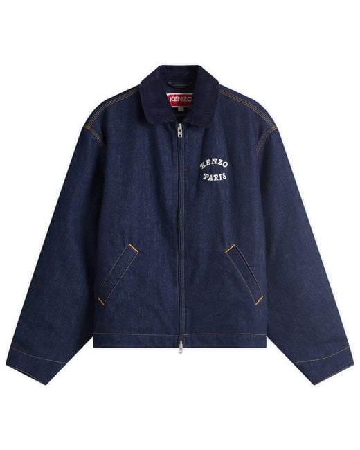 KENZO Verdy Collection Padded Workwear Jacket in Blue for Men