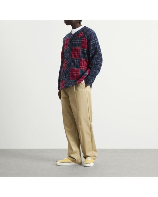 Vans Blue Otw Flannel Blocked Shirt for men