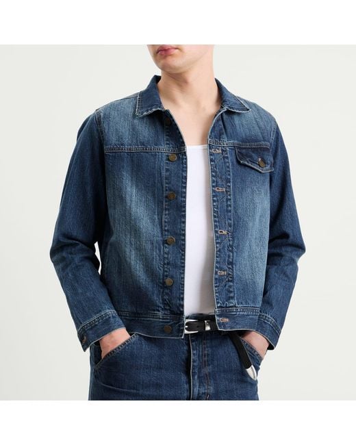 Carter Young Blue Arch Denim Jacket for men
