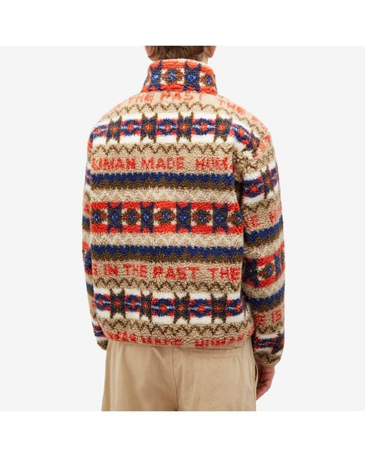 Human Made Red Nordic Fleece Jacket for men