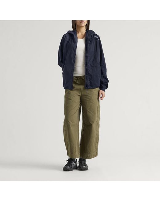 Dime Blue Crinkled Tech Windbreaker Jacket