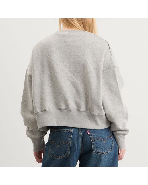 Nike Gray Phoenix Fleece Oversized Crew Sweat