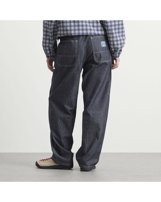Gramicci Blue Japanese Chambray Double Knee Pant