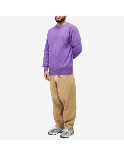 Howlin' By Morrison Purple Howlin' Birth Of The Cool Crew Knit for men
