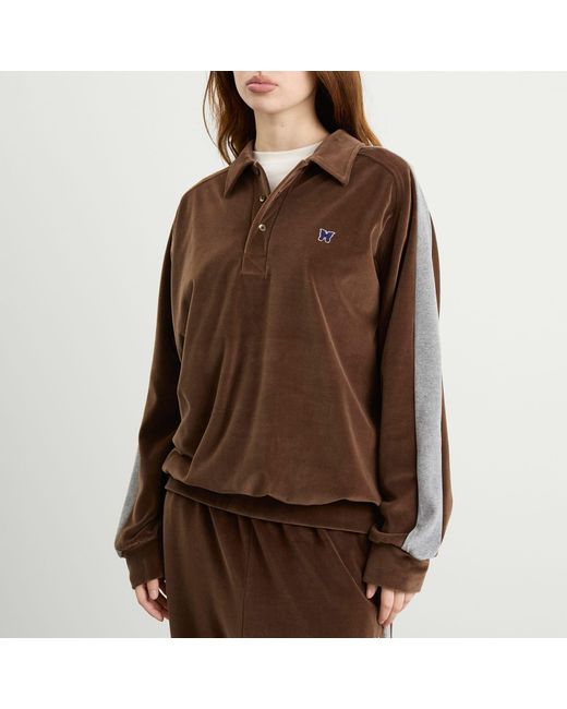 Needles Brown Side Line Pullover Shirt