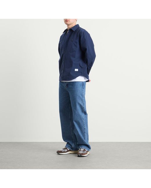 Norse Projects Blue Algot Cotton Ripstop Relaxed Shirt for men