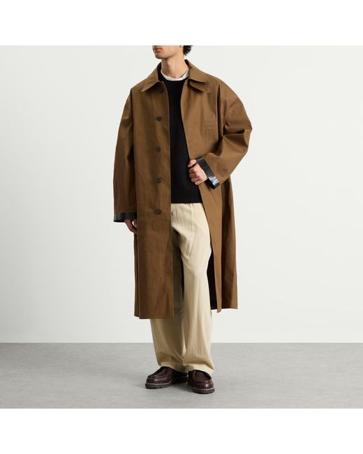 Studio Nicholson Brown X Mackintosh Long Bonded Mac for men