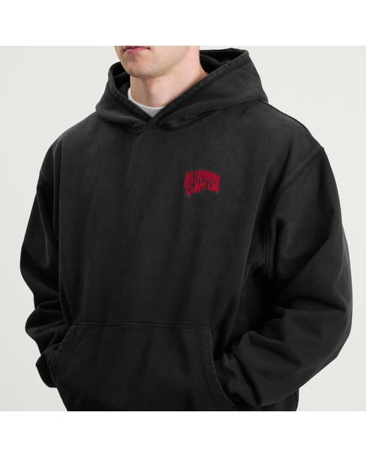 BBCICECREAM Black Small Arch Logo Oversized Hoodie for men