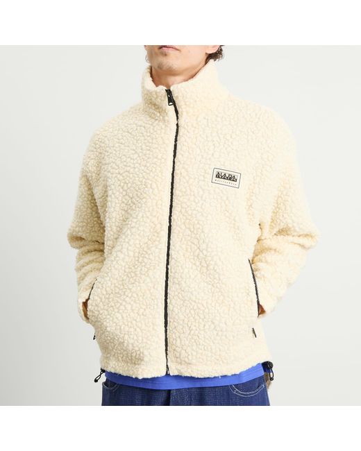 Napapijri Natural X Martine Rose Logo Fleece Jacket for men