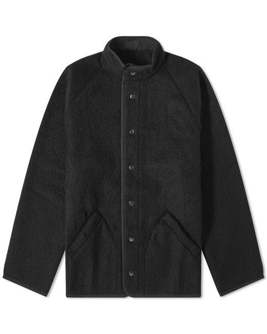 Arpenteur Black Contour Brushed Wool & Mohair Jacket for men