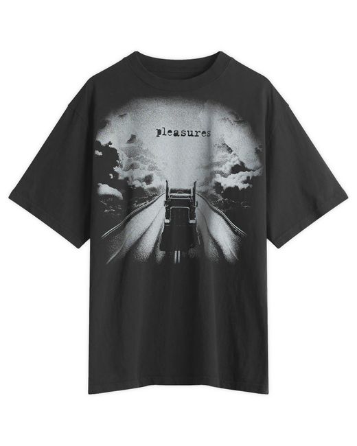 Pleasures Black Truck Heavyweight T-Shirt for men