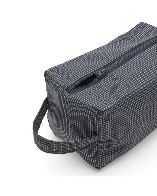 Hay Black Grid Wash Bag