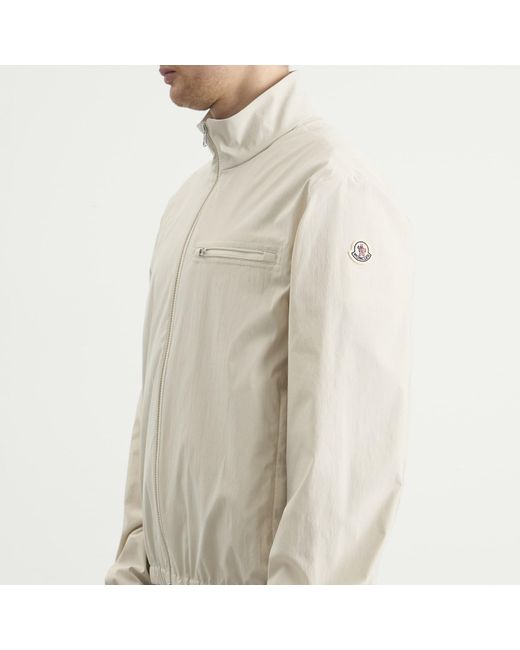 Moncler White Danby Zip Up Sport Jacket for men