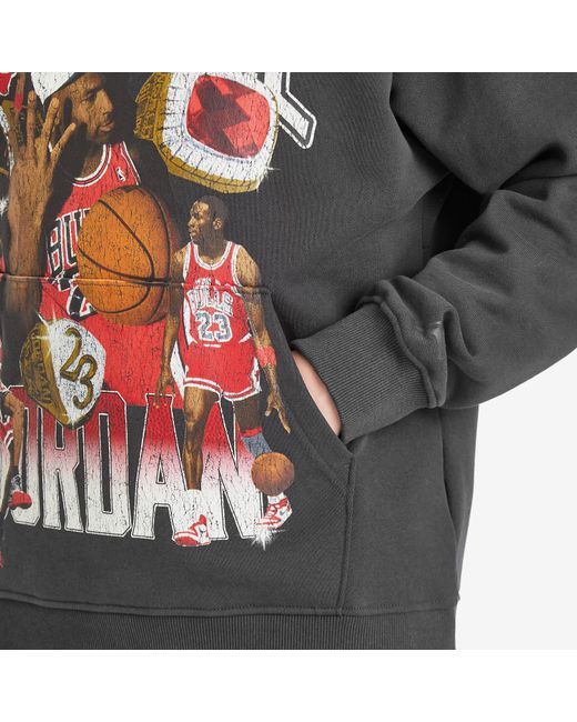 Nike Gray Flight Graphic Hoodie for men