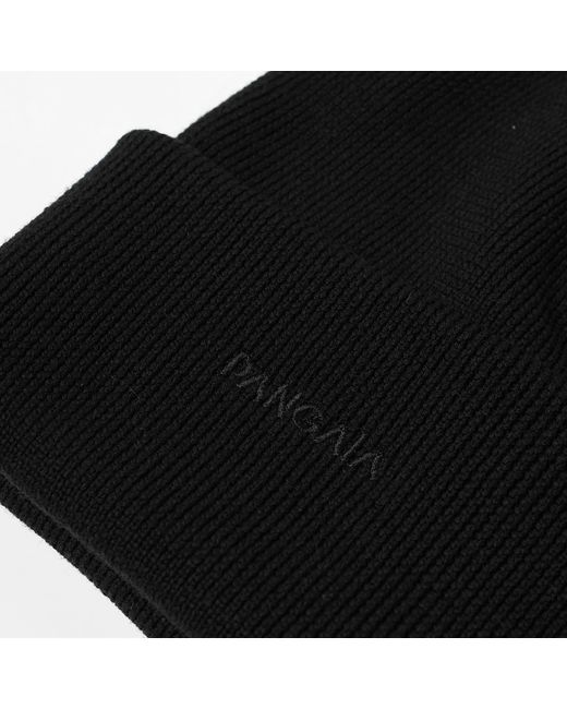 PANGAIA Black Regenerative Merino Knit Beanie