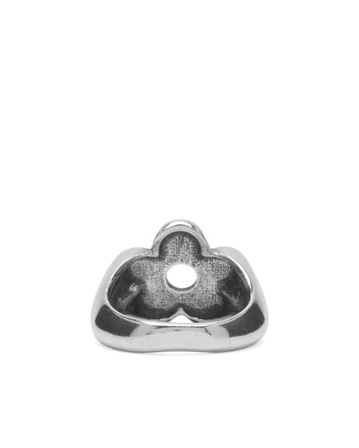 Twojeys Gray Flower Ring
