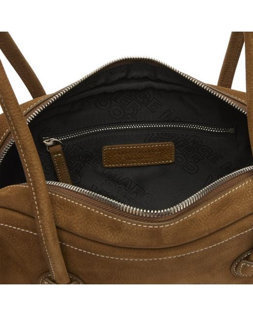 MARGE SHERWOOD Brown Soft Boston Ew Bag