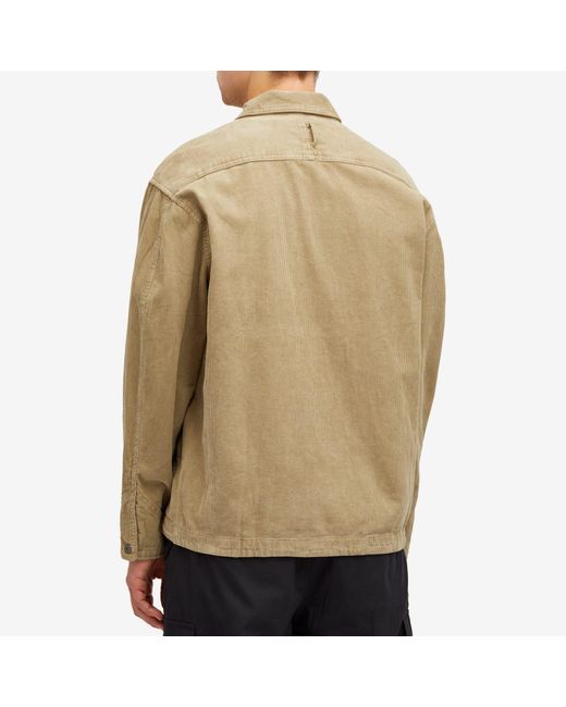 Thisisneverthat Green Washed Corduroy Zip Jacket for men