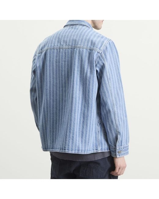 Forét Blue Berry Denim Overshirt for men