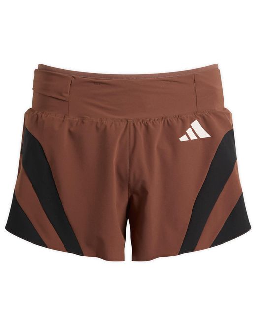 Adidas Brown X Pharell Williams Adizero Shorts for men