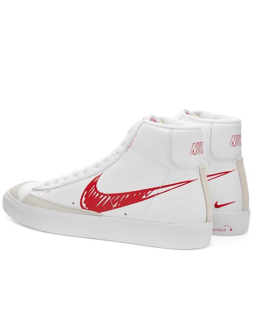 nike blazers white leather