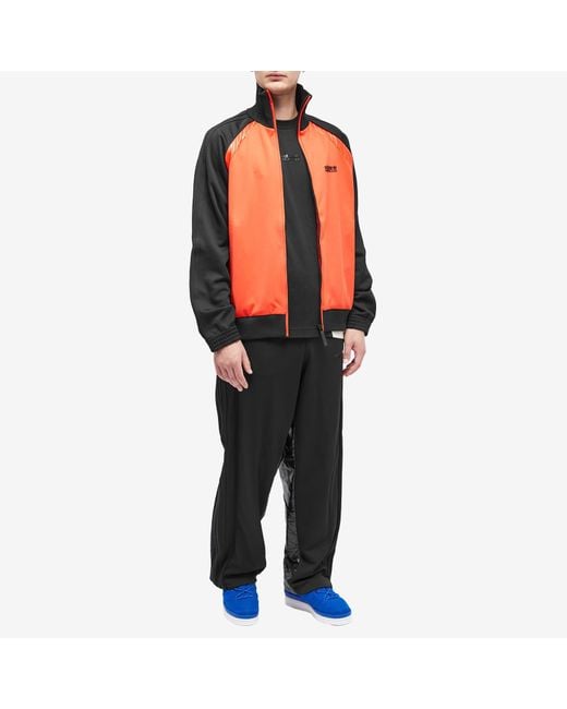 Moncler Orange X Adidas Originals Zip Up Knit Track Jacket for men