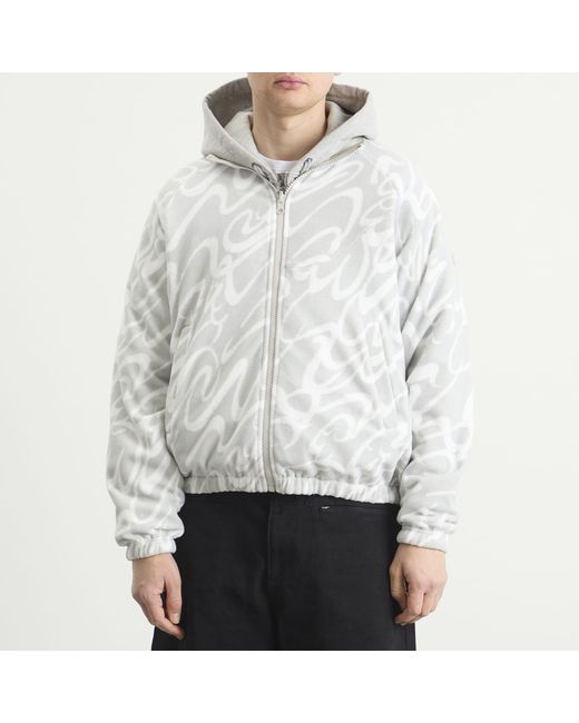 Dime Gray Reversible Chilling Fleece Jacket for men