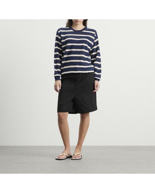 NOTHING WRITTEN Blue Stripe Jumper