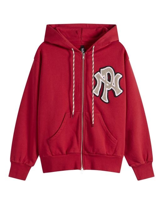 No Problemo Red Nyp Varsity Hoodie
