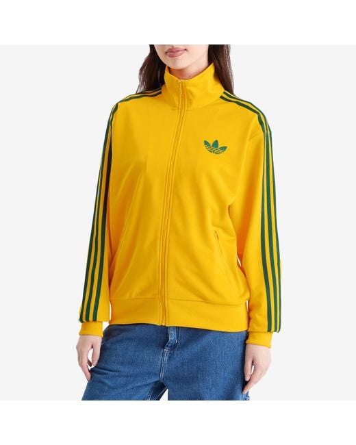 Adidas Yellow Firebird Loose Track Top