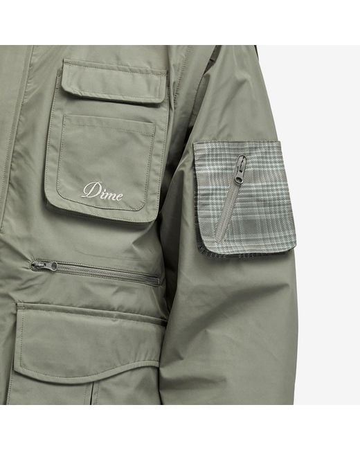 Dime Green Zip-Off Fishing Jacket for men