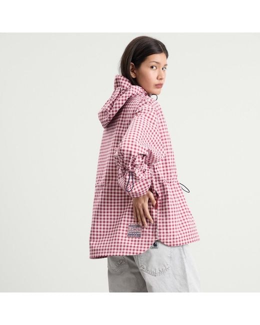 Damson Madder Red End. Exclusive Matilda Raincoat